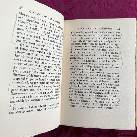 1928 The Impatience of a Parson by H.R.L. Sheppard, Vintage Book - Picture 7 of 10